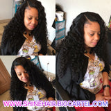 Loose Deepwave 13x4 TRANSPARENT LACE FRONTAL