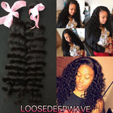 Loose Deepwave 13x4 TRANSPARENT LACE FRONTAL
