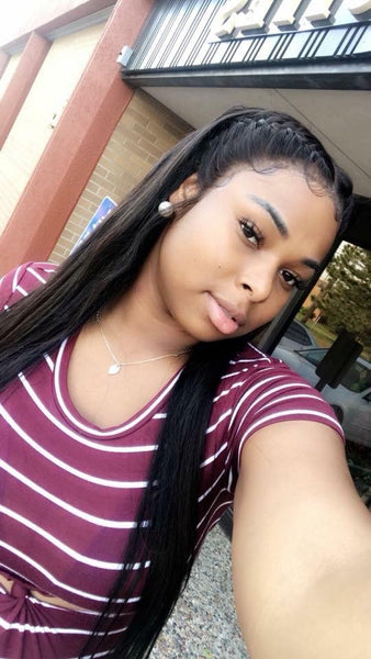 Straight 13x4 TRANSPARENT LACE FRONTAL